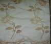 100% Polyester Embroideried organza window curtain