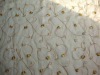 100% Polyester Embroideried organza window curtain fabric