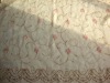 100% Polyester Embroideried organza window curtain fabric