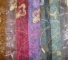 100% Polyester Embroidery voile Window Curtains