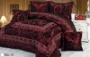 100% Polyester Filled Taffeta Flocked Quilt Set