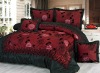 100% Polyester Filled Taffeta Flocked Quilt Set