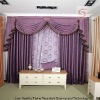 100% Polyester Jacquard Flame Retardant Classic Home Curtains