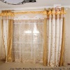 100% Polyester Jacquard Flame Retardant Classic Home Curtains