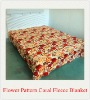 100% Polyester New Design Beding Set Warmth Coral Fleece Blanket