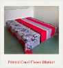 100% Polyester New Design Soft Printed Coral Fleece Blankets