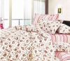 100%Polyester Peach Printed Bedding Set/Bedding Sets