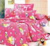 100%Polyester Peach Printed Bedding Set/Bedding Sets