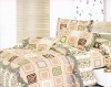 100% Polyester Peach Printed Bedding Sets Bed Sheet Duvert cover 4pcs