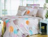 100% Polyester Peach Printed Bedding Sets Bed Sheet Duvert cover 4pcs