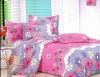 100% Polyester Peach Printed Bedding Sets Bed Sheet Duvert cover 4pcs