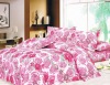 100% Polyester Peach Printed Bedding Sets Bed Sheet Duvert cover 4pcs