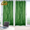 100% Polyester Plain Dyed Window Curtain with 8 Grommets