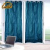 100% Polyester Plain Dyed Window Curtain with 8 Grommets