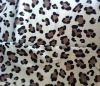 100% Polyester Printed Leopard grain Suede Fabric