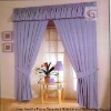 100% Polyester Purple Fire Retardant Curtain Fabrics