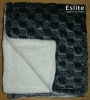 100% Polyester Quilted Sherpa Blanket Plush