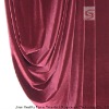 100% Polyester Red Flame Retardant Curtain Fabric