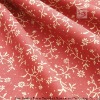 100% Polyester Red Flame Retardant Curtain Fabrics With Jacquard