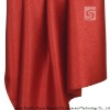 100% Polyester Red Jacquard Flame Retardant Curtain Fabric