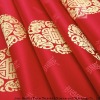 100% Polyester Red Jacquard Flame Retardant Curtain Fabric