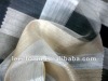 100% Polyester Silver Golden Stripe Curtain Voile Tulle