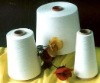 100% Polyester Spun Yarn, Raw White, Single Yarn