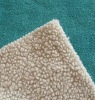 100% Polyester Suede bonded with lamb fleece fabric