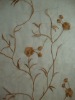 100% Polyester Voile Embroideried Window  Curtain