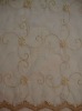 100% Polyester Voile Embroideried Window  Curtain