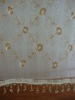 100%  Polyester Voile  Embroideried  lace curtain fabric