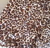 100% Polyester Warp Leopard Grain Suede Fabric