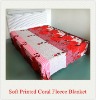 100% Polyester Washable Home Use Printed Coral Fleece Blanket