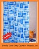 100%Polyester bathroom shower curtain set