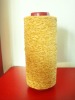 100% Polyester chenille yarn dyed in gold