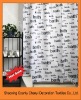 100%Polyester double swag shower curtain