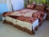 100% Polyester flower printed blanket comforter set