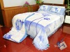 100% Polyester flowers Printed blanket comforter set