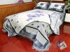 100% Polyester flowers Printed blanket comforter set