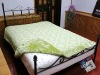 100% Polyester flowers jacquard blanket comforter set