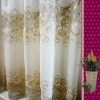 100% Polyester linen-look Embroidery Curtains drapery