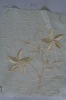 100% Polyester linen-look embroidery  curtain fabric