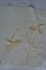 100% Polyester linen-look embroidery curtain fabric