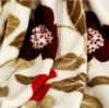 100% Polyester printed coral fleece fabric blanket