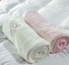 100% Polyester printed coral fleece fabric blanket