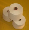 100% Polyester spun Yarn 45s white  recycled