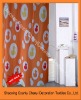 100%Polyester yellow shower curtain