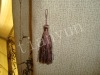 100%Rayon choco Curtain book marks tassel fringe