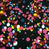 100% Rayon colorful dots print twill fabric