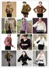 100%Real Genuine short rabbit fur coat /outwear